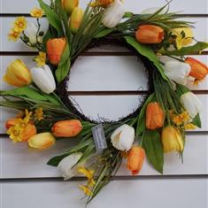 Silk Spring wreath
